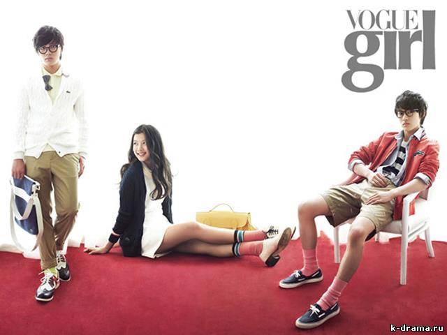 Ким Ю Чжон, Ё Чжин Гу и Ли Мин Хо в фотосессии для Vogue Girl и Allure.